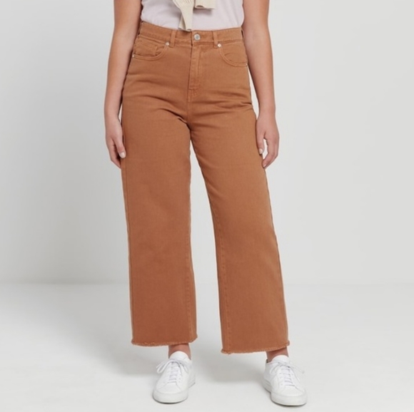 Frank & Oak Denim - FRANK & OAK Nina Wide Leg Crop Jeans Size 28